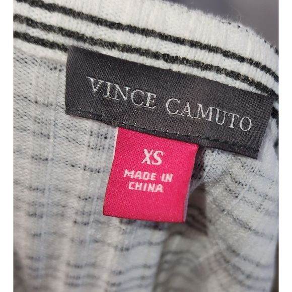 Vince Camuto Women's Black & White Striped Tank Top Size XS - Picture 2 of 6